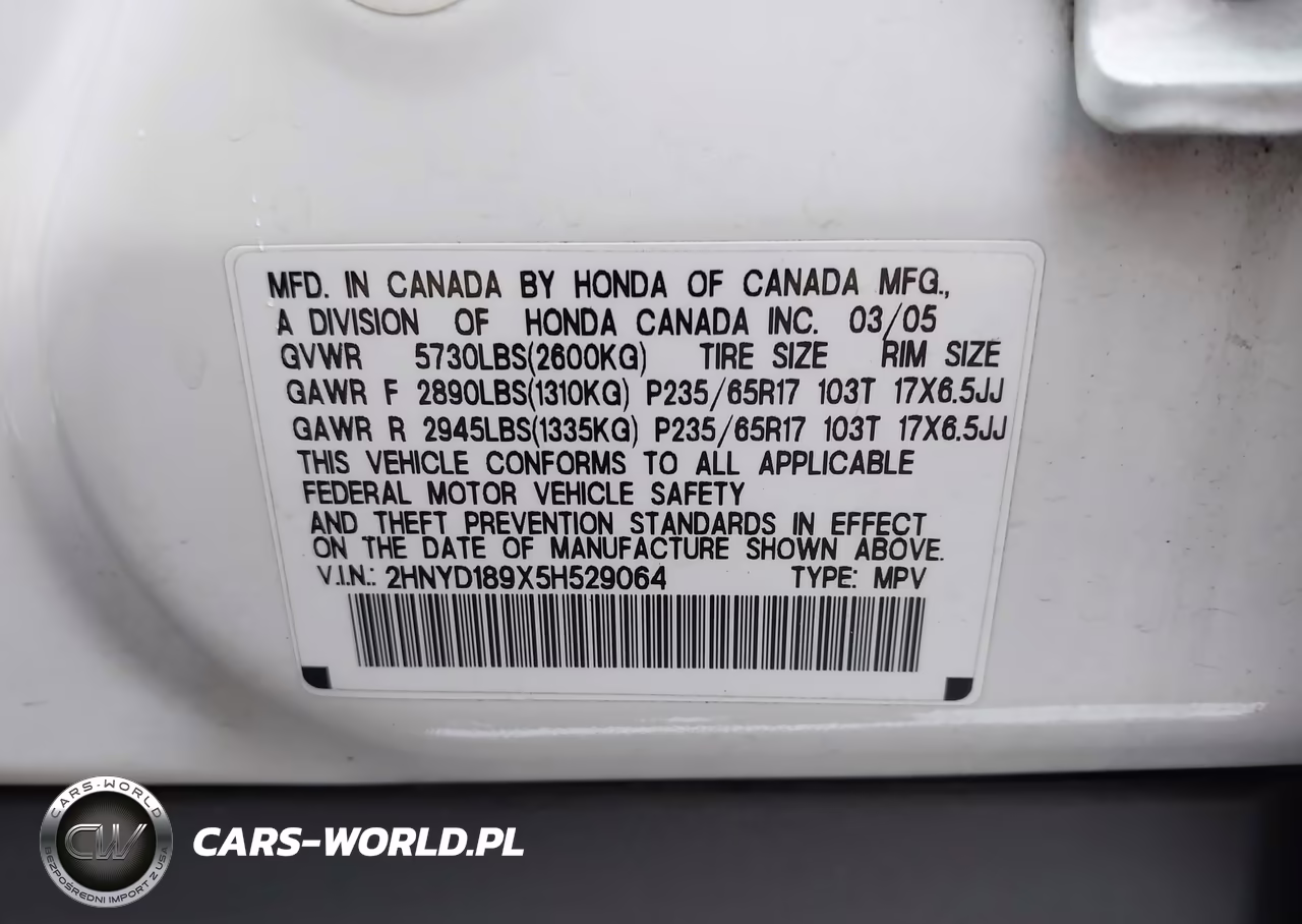 2005 Acura Mdx VIN:2HNYD189X5H529064 - 9