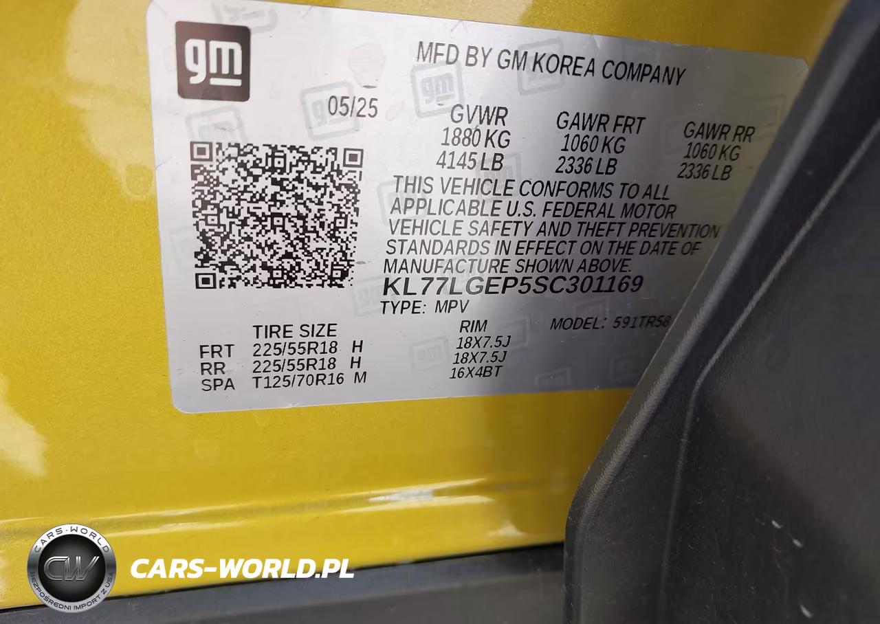 2025 Chevrolet Trax Fwd 1Rs VIN:KL77LGEP5SC301169 - 9