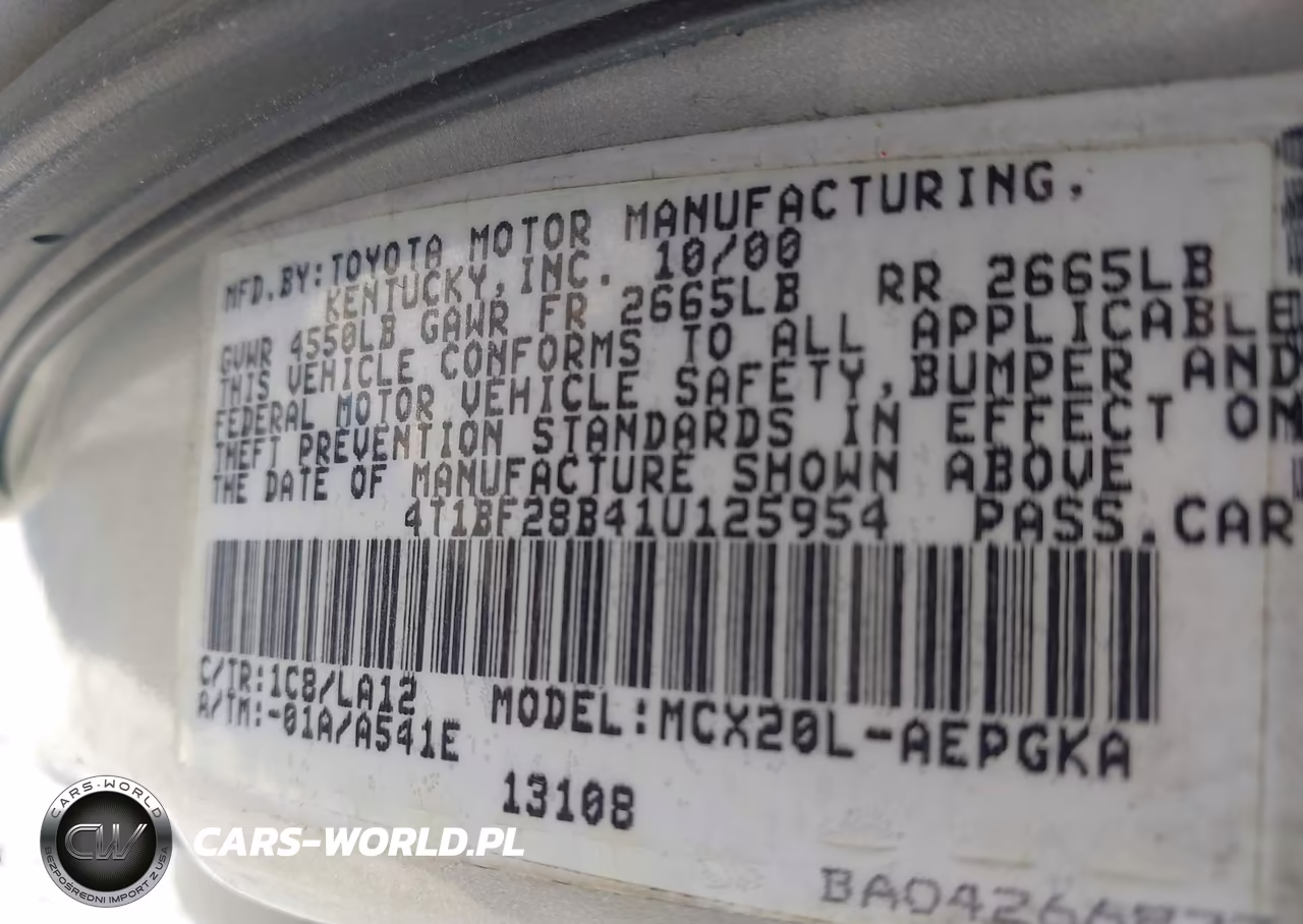 2001 Toyota Avalon Xls VIN:4T1BF28B41U125954 - 9