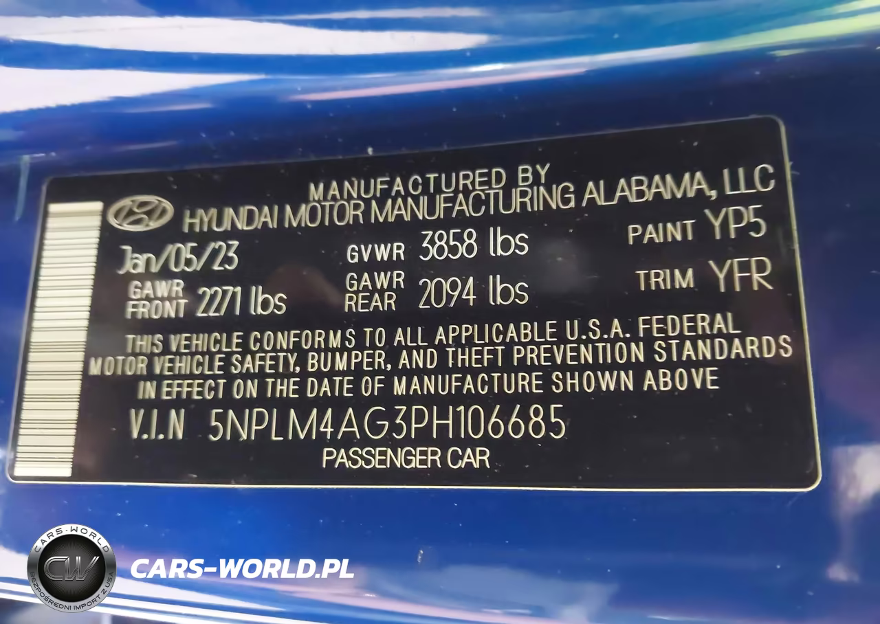 2023 Hyundai Elantra Sel VIN:5NPLM4AG3PH106685 - 9