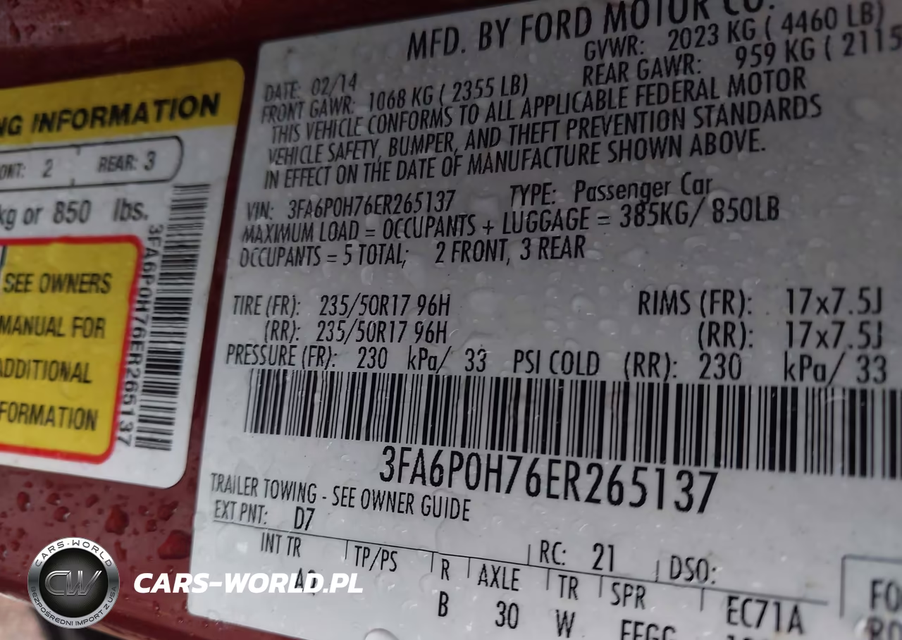 2014 Ford Fusion Se VIN:3FA6P0H76ER265137 - 9