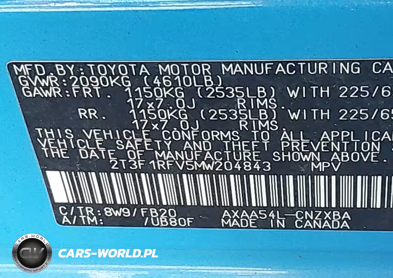 2021 Toyota Rav4 Le VIN:2T3F1RFV5MW204843 - 9