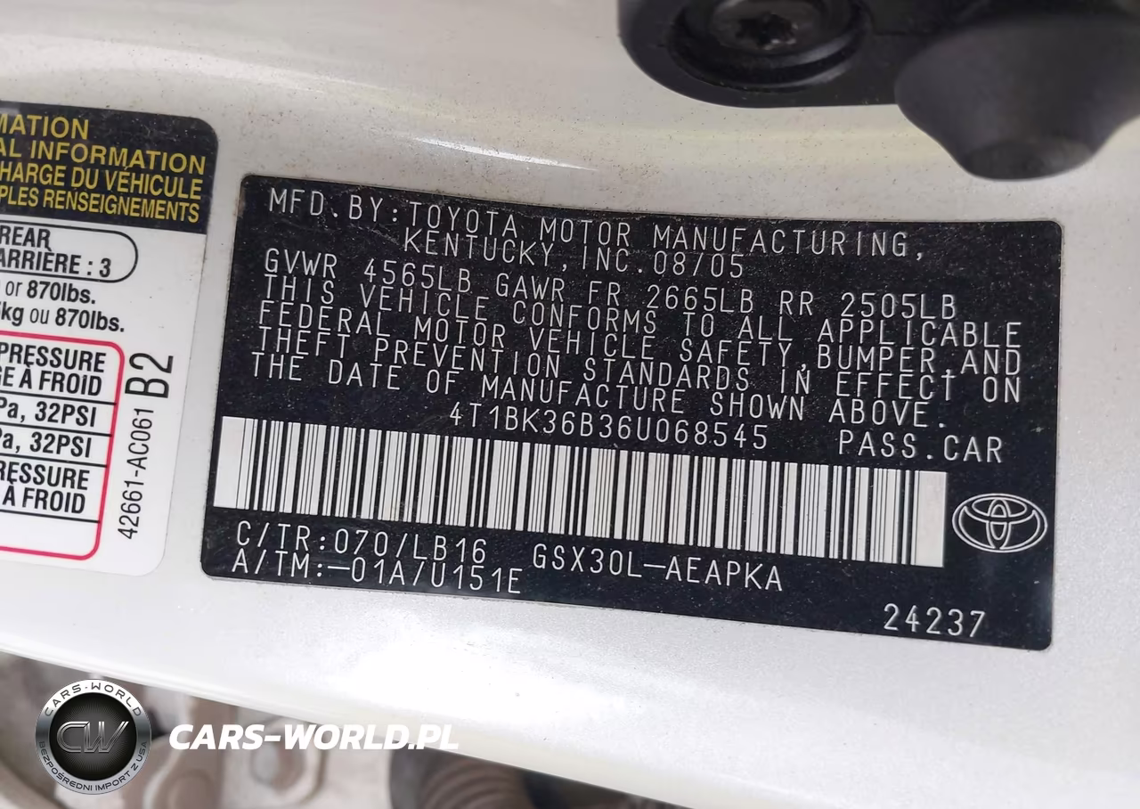 2006 Toyota Avalon Limited VIN:4T1BK36B36U068545 - 9