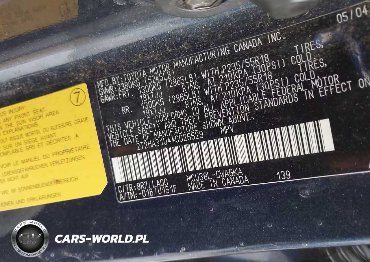 2004 Lexus Rx 330 VIN:2T2HA31U44C026529 - 9