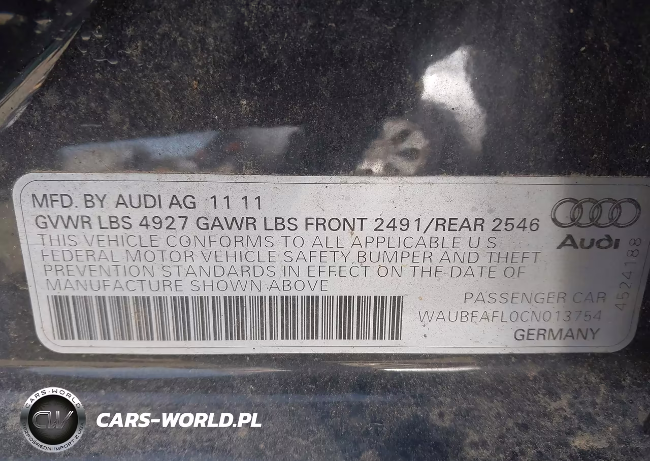 2012 Audi A4 2.0T Premium VIN:WAUBFAFL0CN013754 - 9