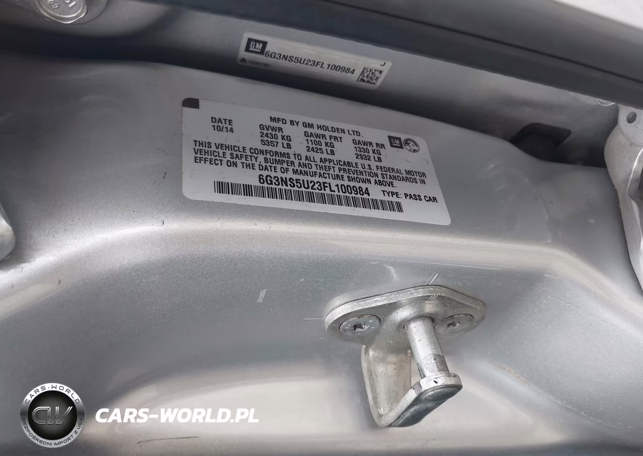 2015 Chevrolet Caprice Police VIN:6G3NS5U23FL100984 - 9