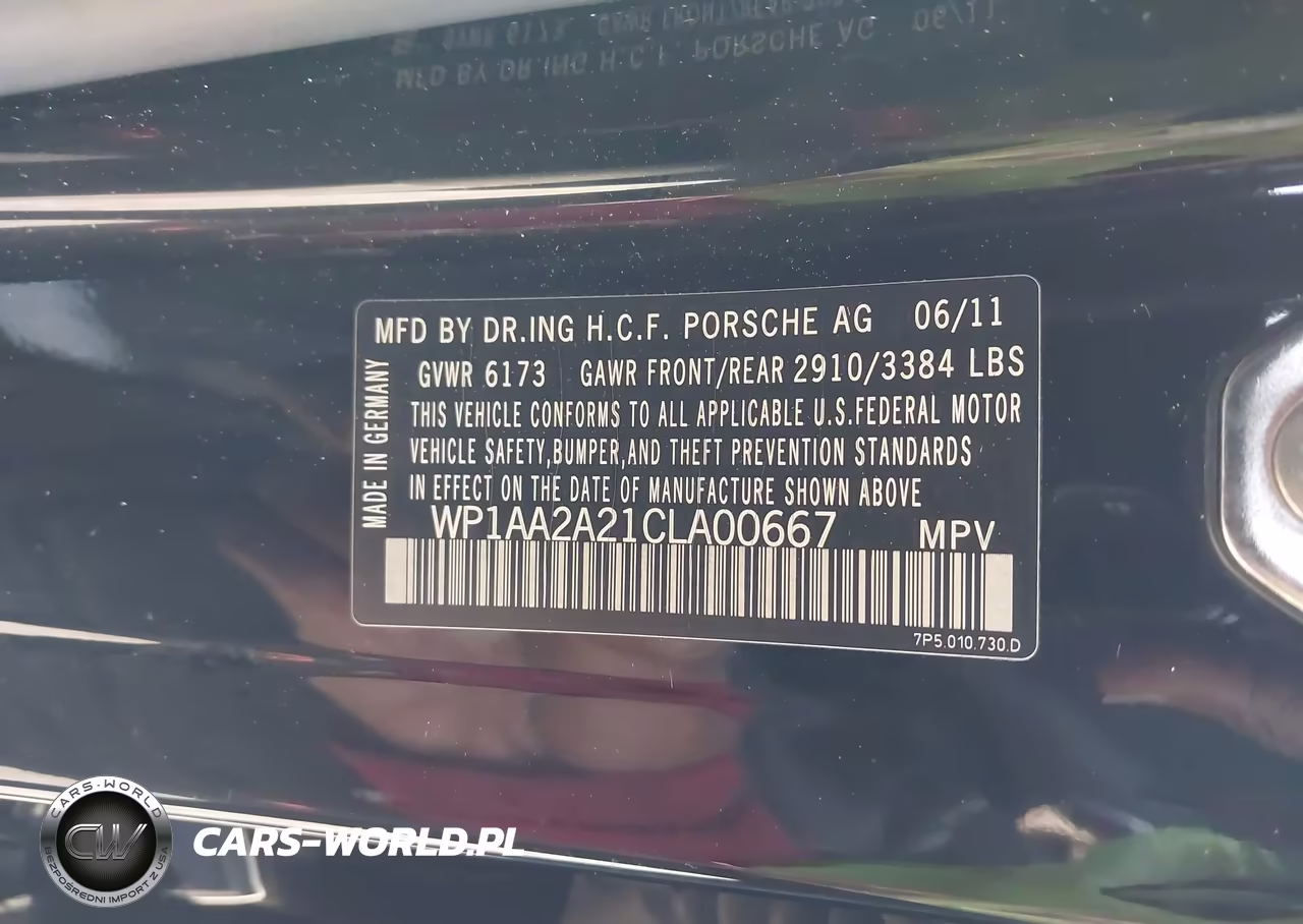 2012 Porsche Cayenne VIN:WP1AA2A21CLA00667 - 9