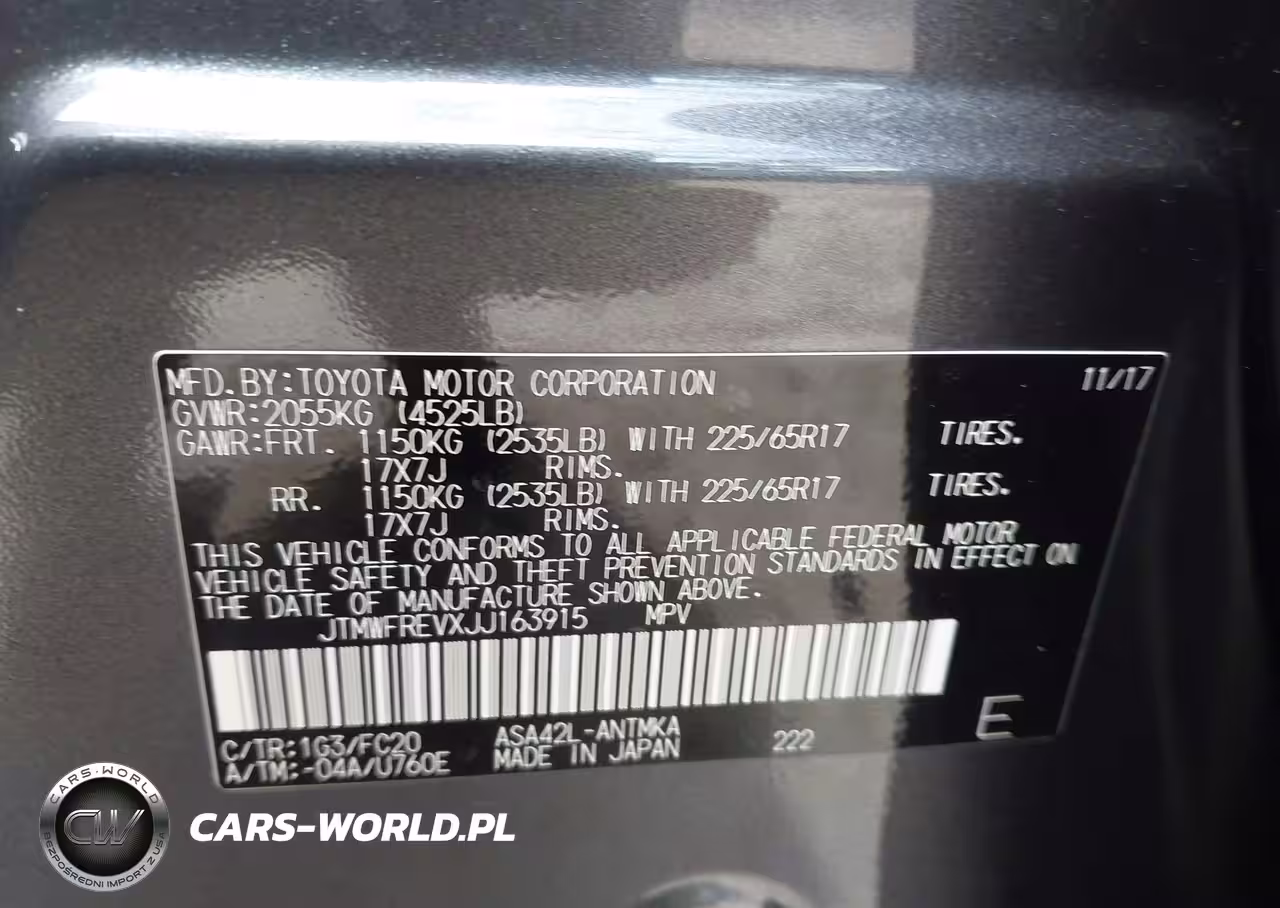 2018 Toyota Rav4 Xle VIN:JTMWFREVXJJ163915 - 9