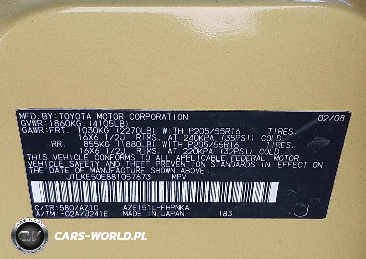 2008 Scion Xb VIN:JTLKE50E881057673 - 9