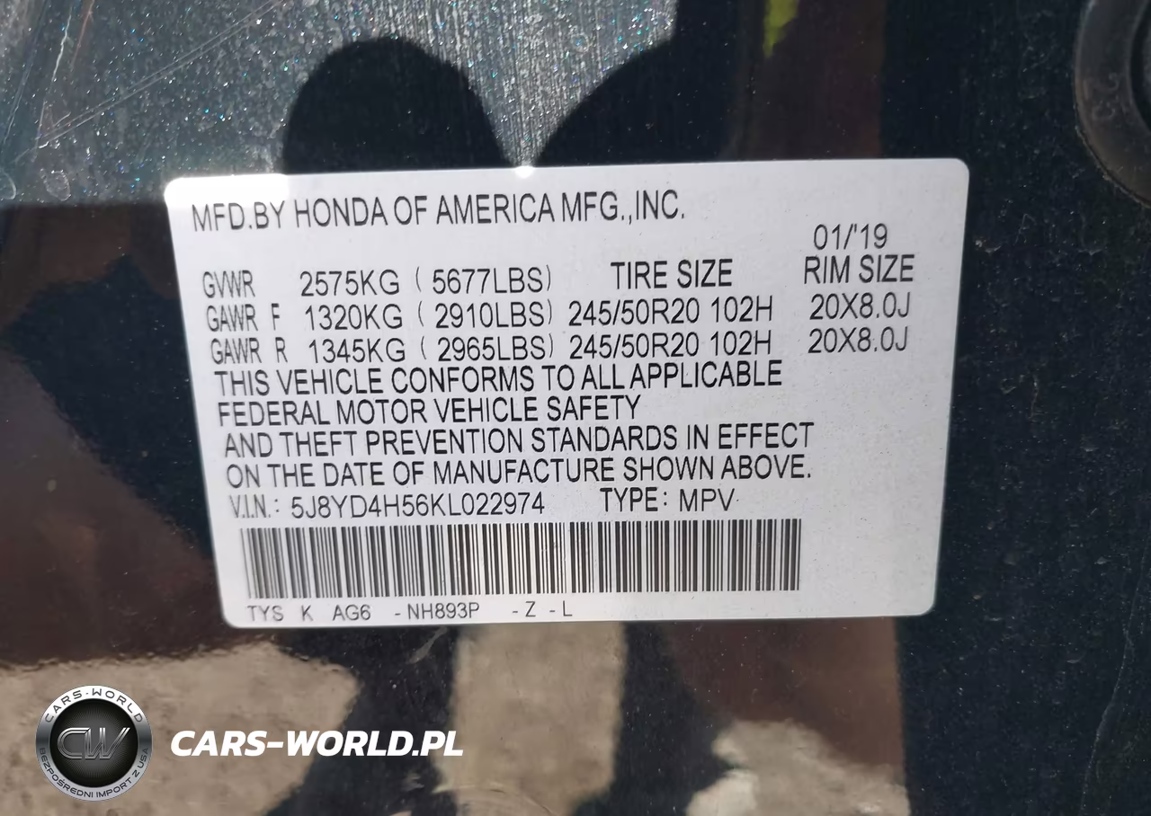 2019 Acura Mdx Tech Pkg VIN:5J8YD4H56KL022974 - 9