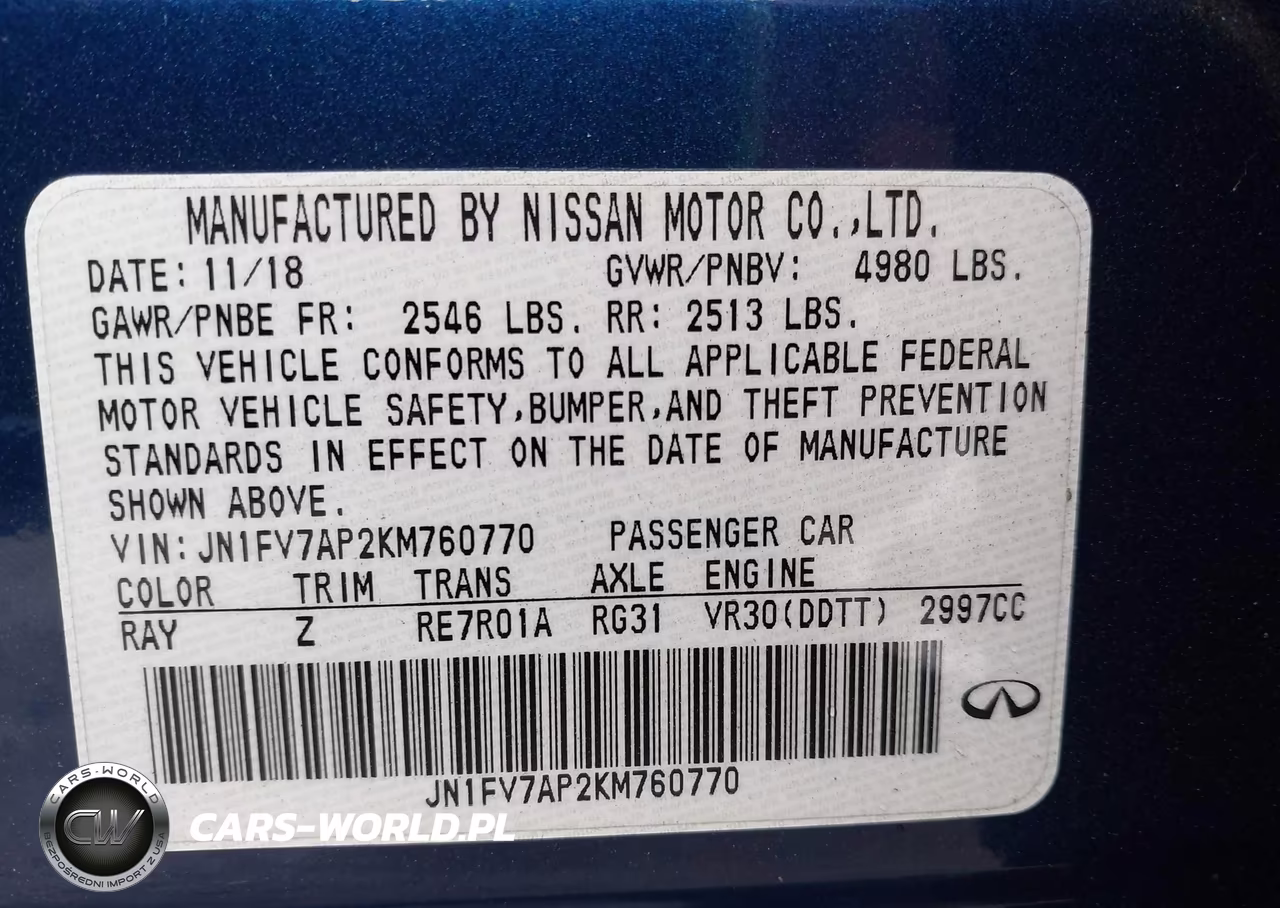 2019 Infiniti Q50 3.0T Red Sport 400 VIN:JN1FV7AP2KM760770 - 9