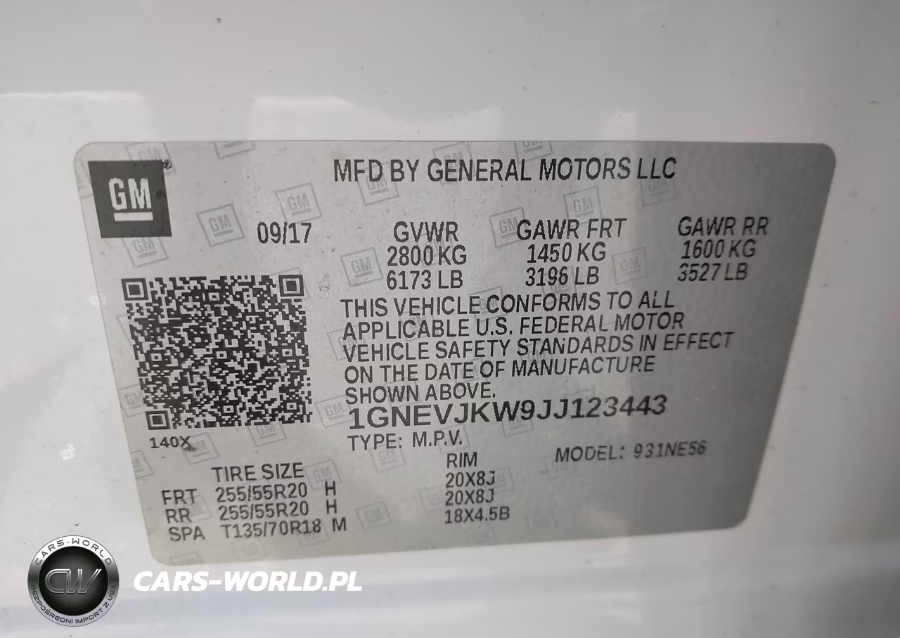 2018 Chevrolet Traverse Premier VIN:1GNEVJKW9JJ123443 - 9