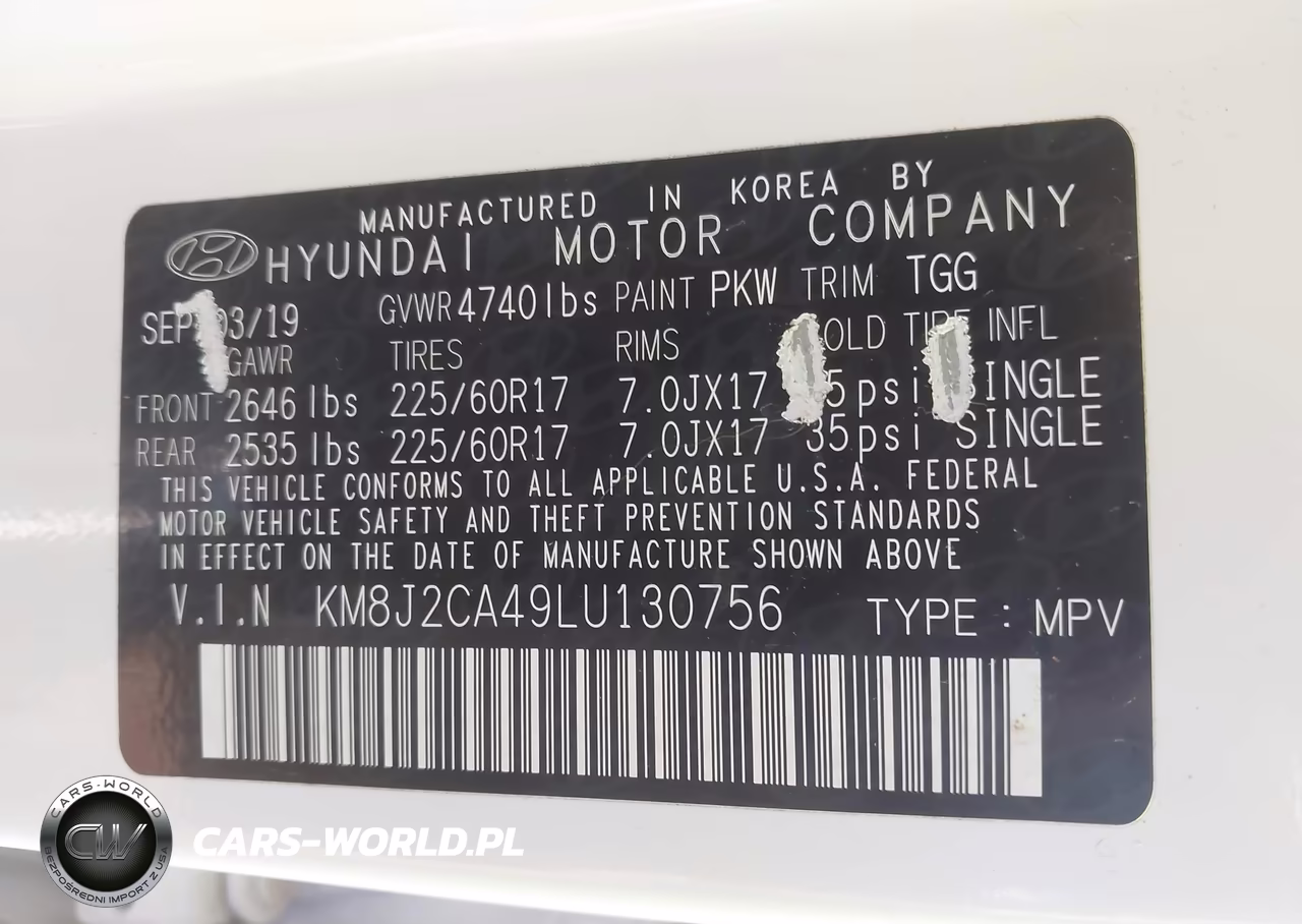 2020 Hyundai Tucson Se VIN:KM8J2CA49LU130756 - 9