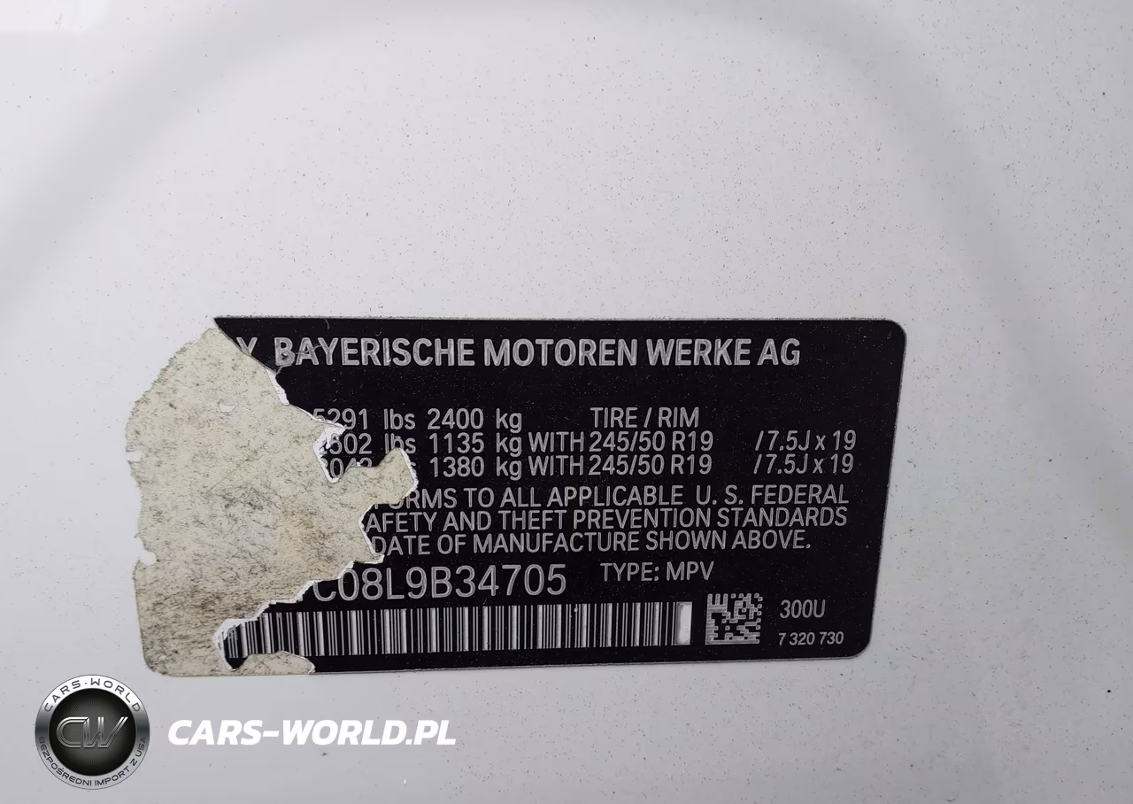 2020 BMW X4 xDrive30I VIN:5UX2V1C08L9B34705 - 17
