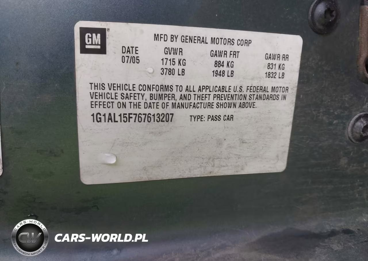 2006 Chevrolet Cobalt Lt VIN:1G1AL15F767613207 - 9