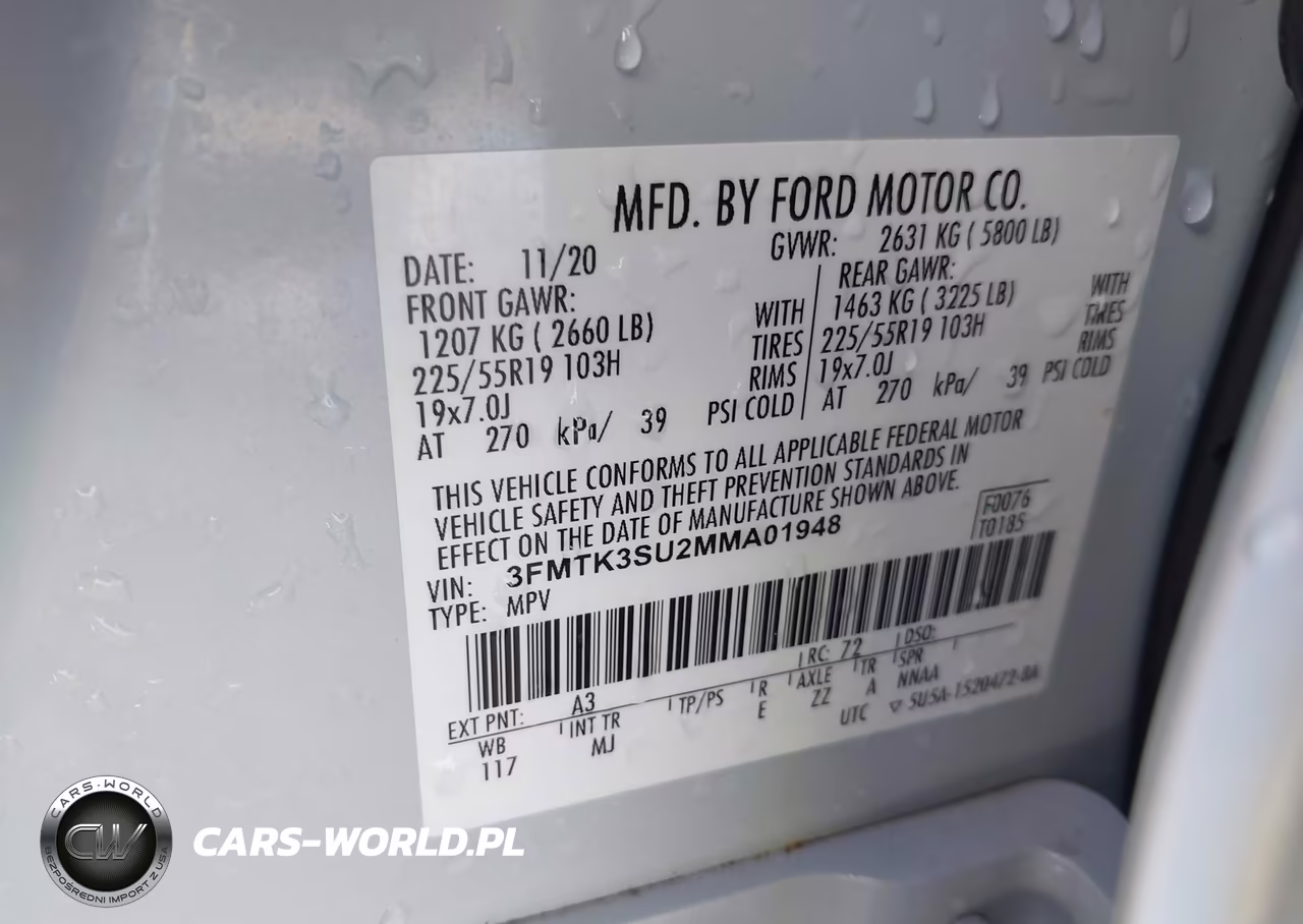 2021 Ford Mustang Mach-E Premium VIN:3FMTK3SU2MMA01948 - 9