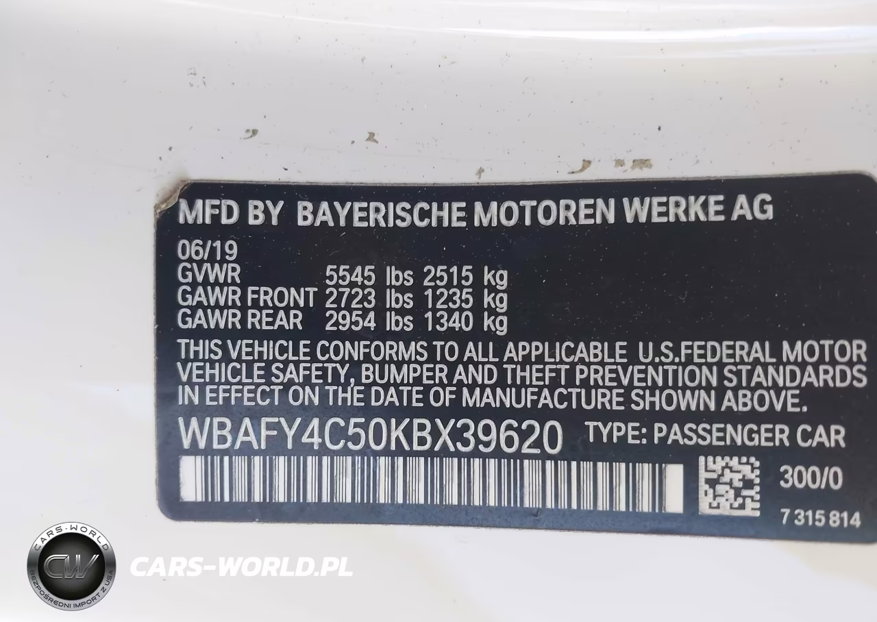 2019 BMW M850I xDrive VIN:WBAFY4C50KBX39620 - 9