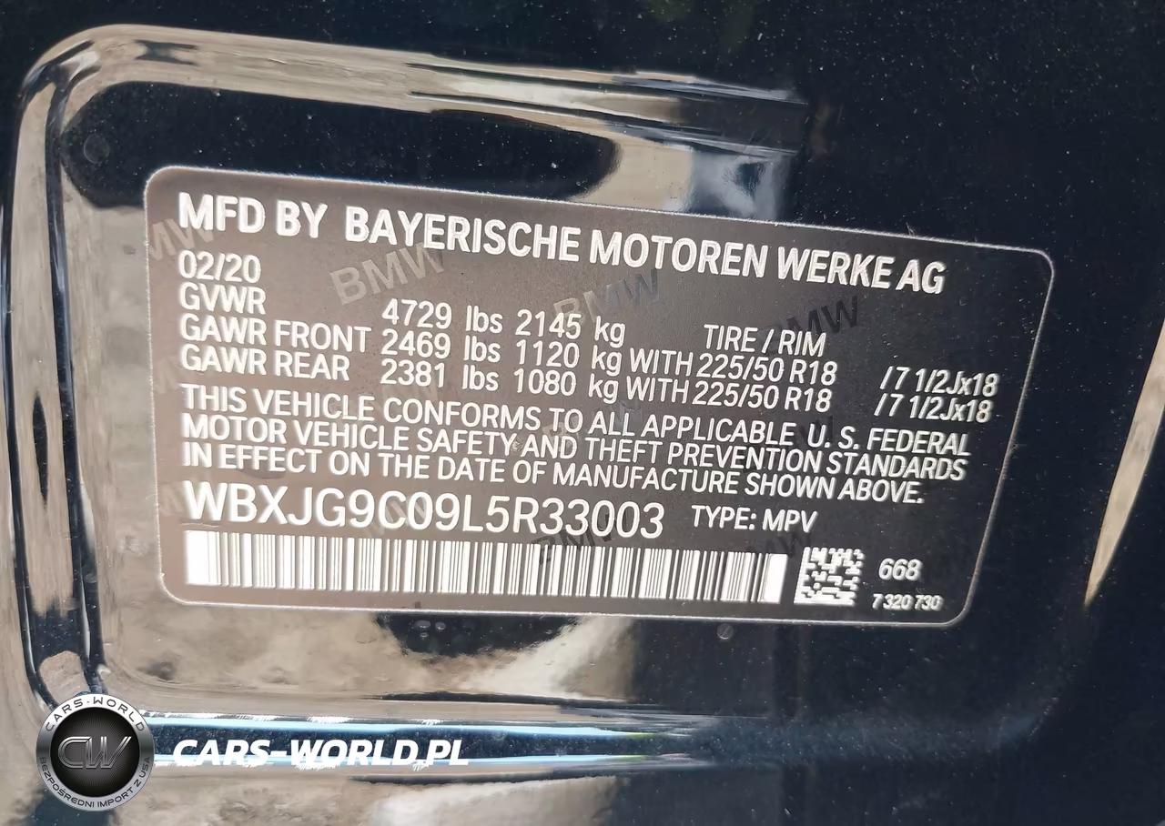 2020 BMW X1 xDrive28I VIN:WBXJG9C09L5R33003 - 9