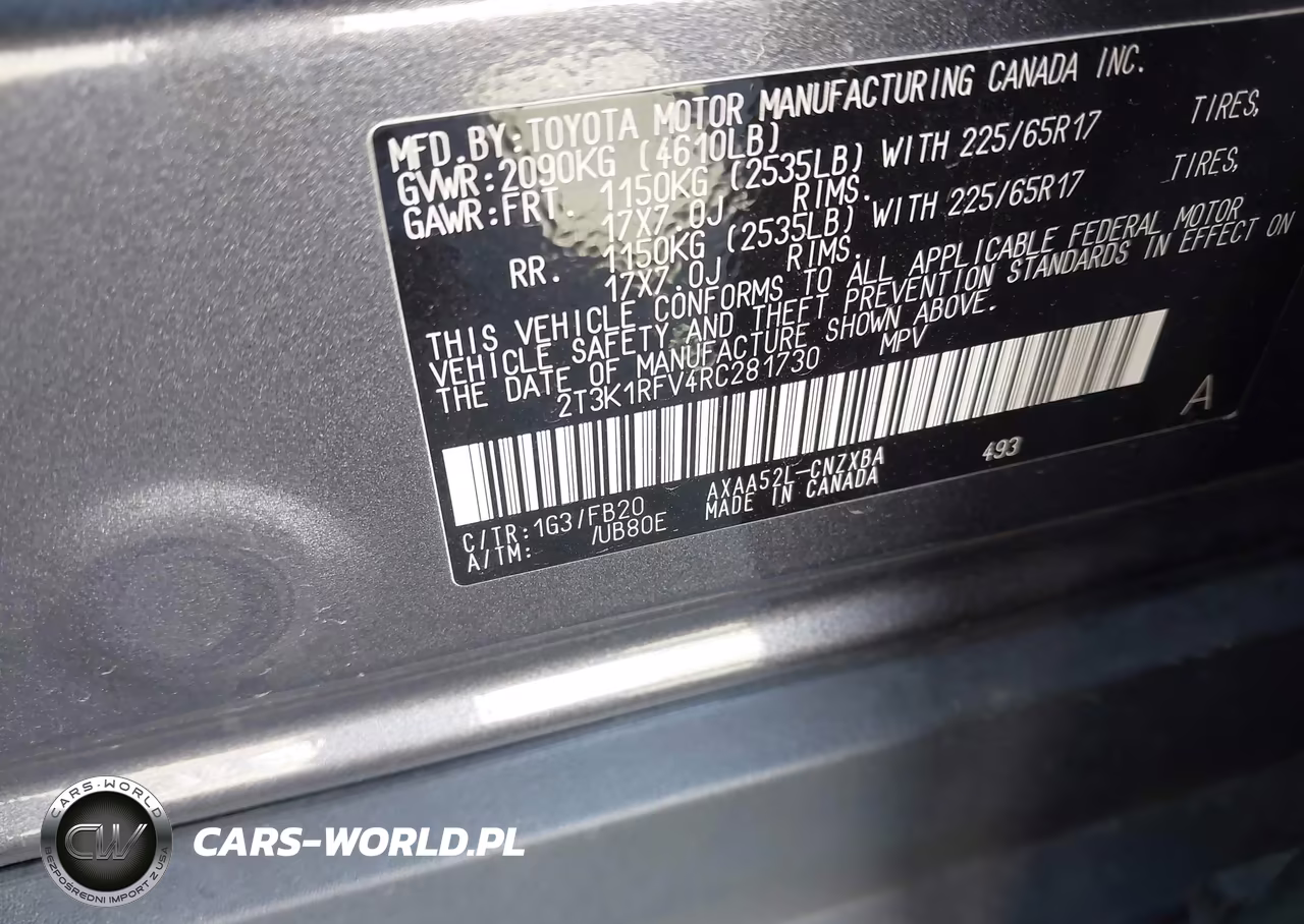 2024 Toyota Rav4 Le VIN:2T3K1RFV4RC281730 - 9