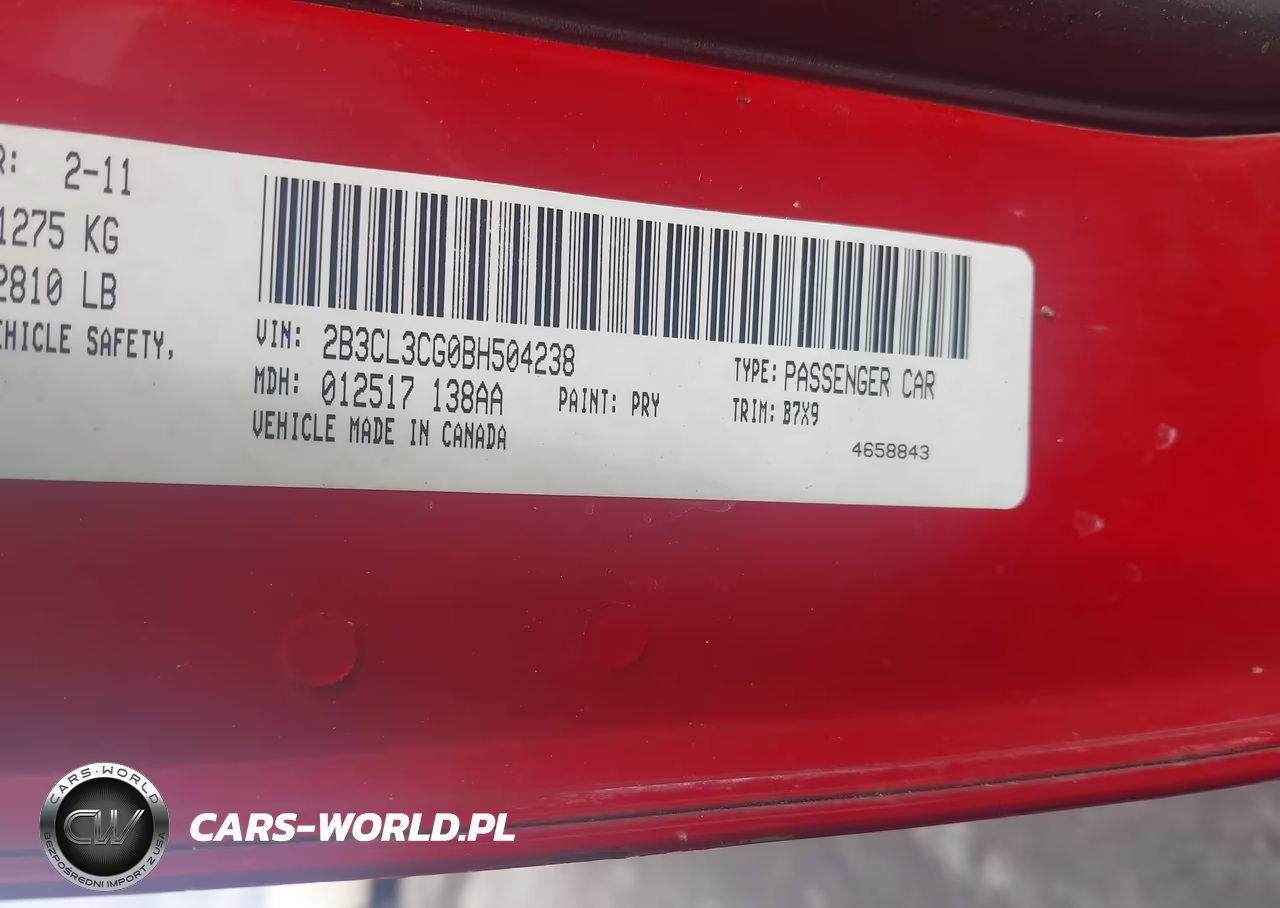 2011 Dodge Charger VIN:2B3CL3CG0BH504238 - 9
