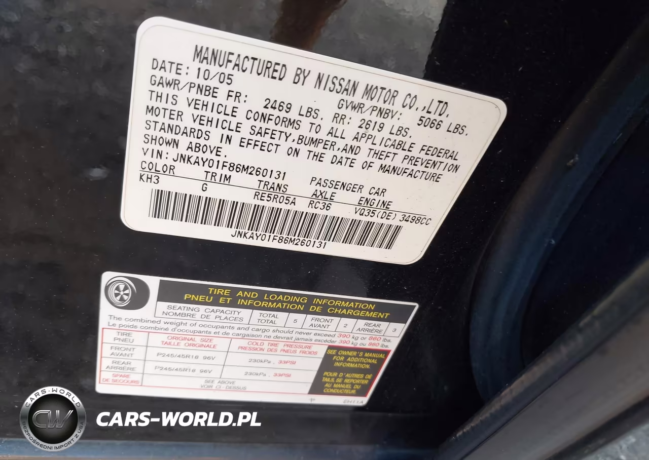 2006 Infiniti M35X VIN:JNKAY01F86M260131 - 9