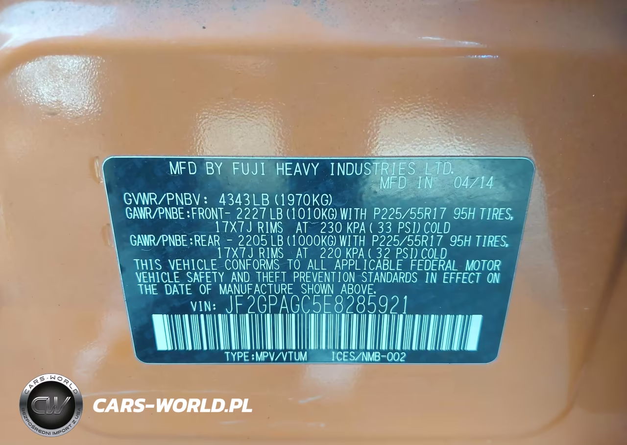 2014 Subaru Xv Crosstrek 2.0I Limited VIN:JF2GPAGC5E8285921 - 9