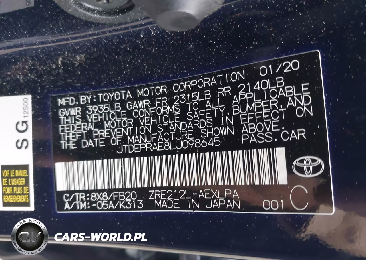 2020 Toyota Corolla Le VIN:JTDEPRAE8LJ098645 - 9