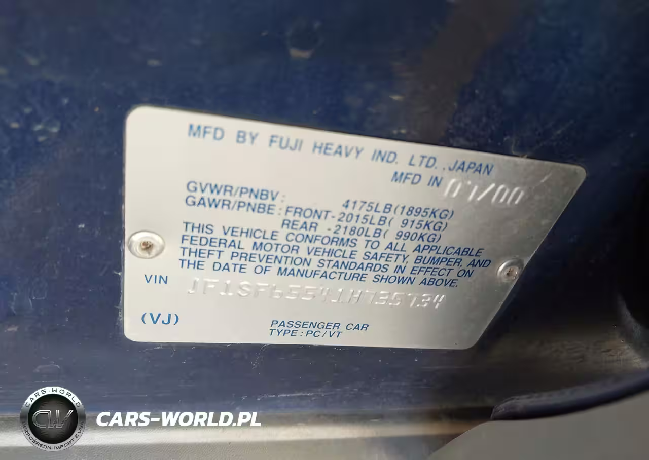 2001 Subaru Forester S VIN:JF1SF65541H735734 - 9