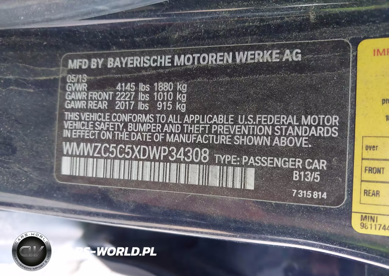 2013 Mini Countryman Cooper S VIN:WMWZC5C5XDWP34308 - 9