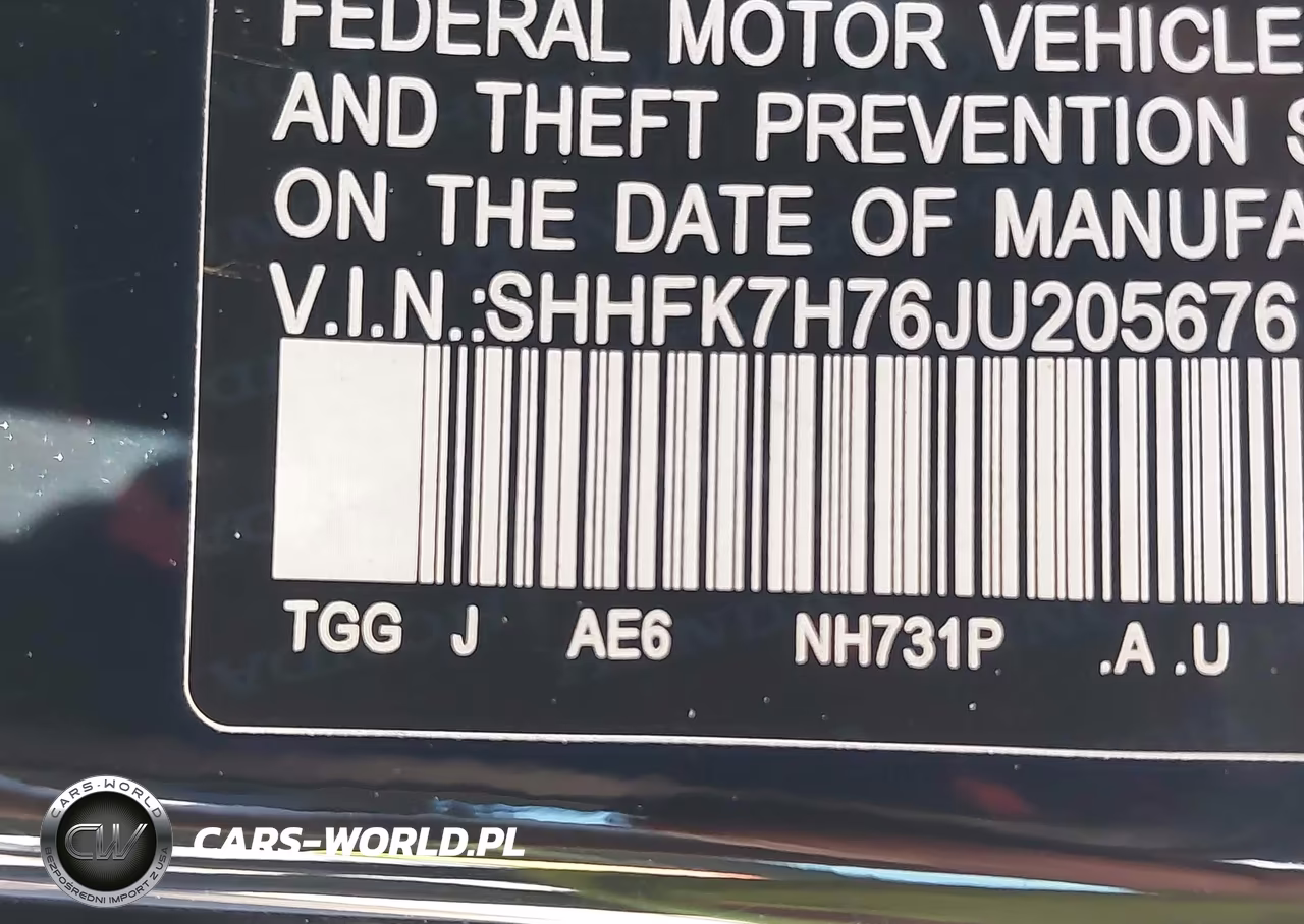 2018 Honda Civic Ex-L VIN:SHHFK7H76JU205676 - 9