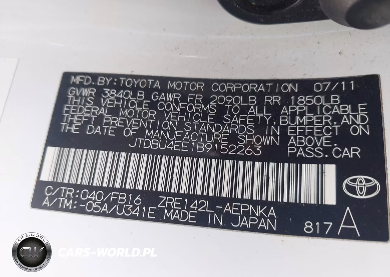 2011 Toyota Corolla Le VIN:JTDBU4EE1B9152263 - 9