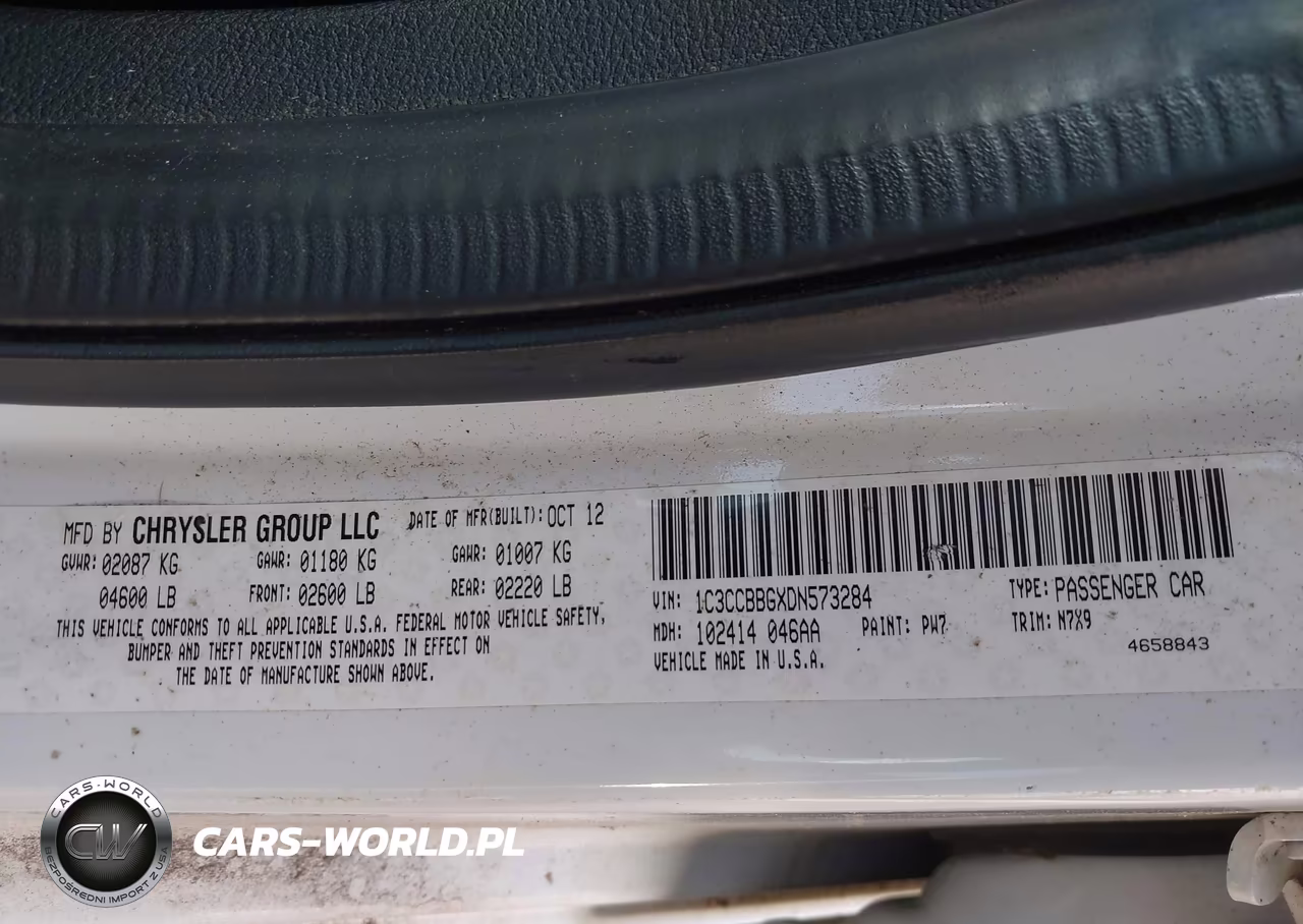 2013 Chrysler 200 Touring VIN:1C3CCBBGXDN573284 - 9