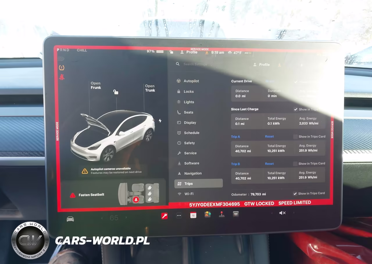 2021 Tesla Model Y Long Range Dual Motor All-Wheel Drive VIN:5YJYGDEEXMF304695 - 19