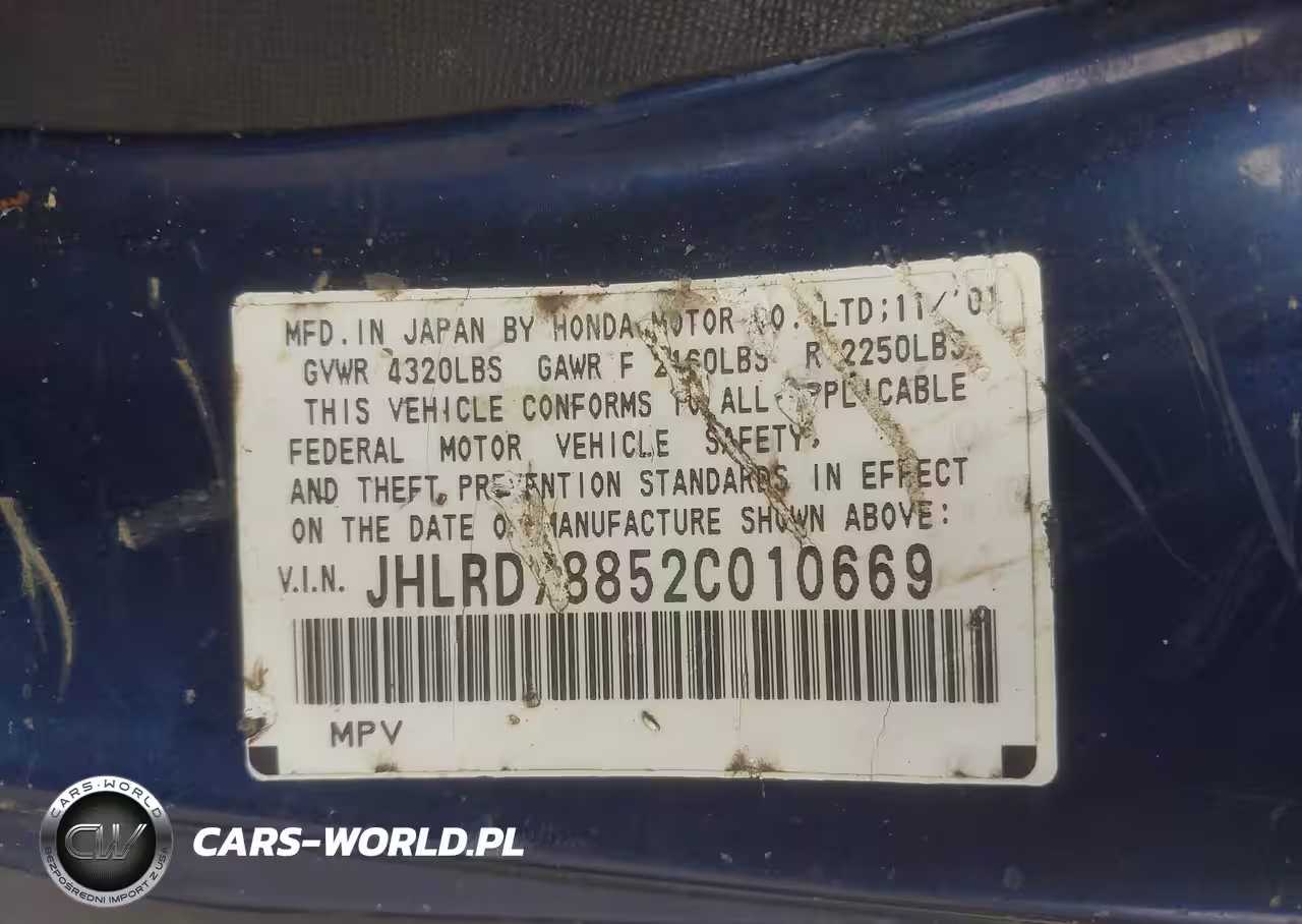 2002 Honda Cr-V Ex VIN:JHLRD78852C010669 - 18
