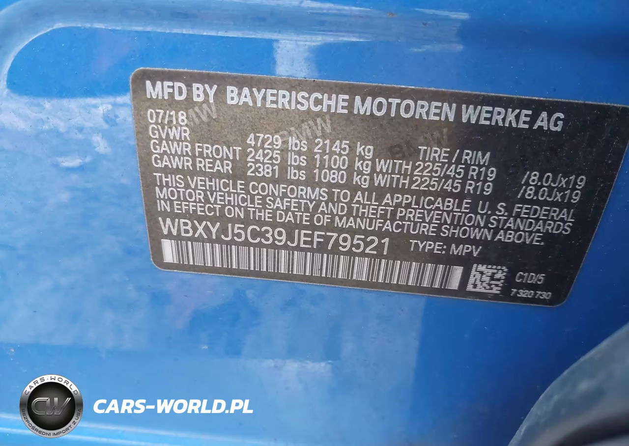 2018 BMW X2 xDrive28I VIN:WBXYJ5C39JEF79521 - 9