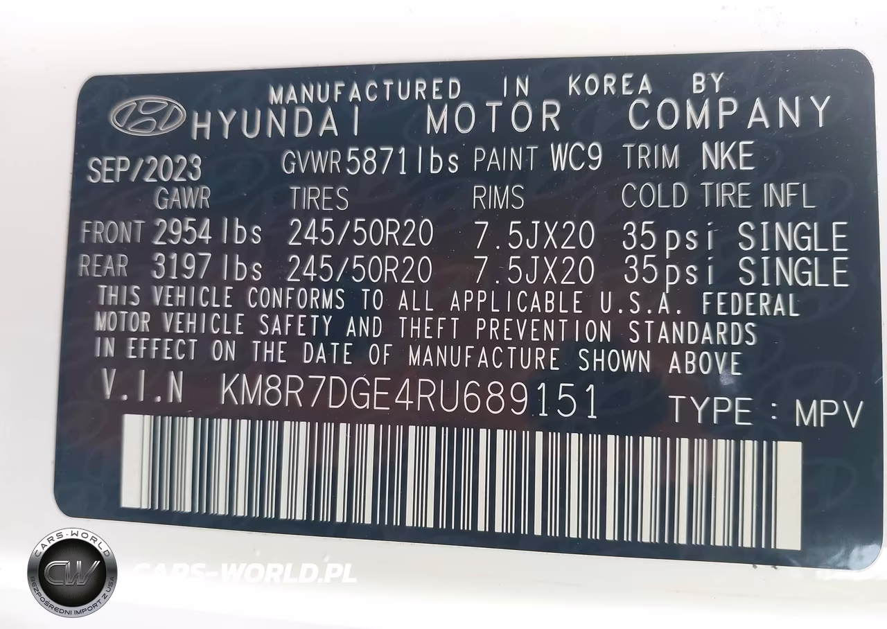 2024 Hyundai Palisade Calligraphy Night Edition VIN:KM8R7DGE4RU689151 - 9