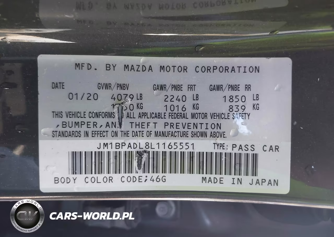 2020 Mazda Mazda3 Preferred Package VIN:JM1BPADL8L1165551 - 9