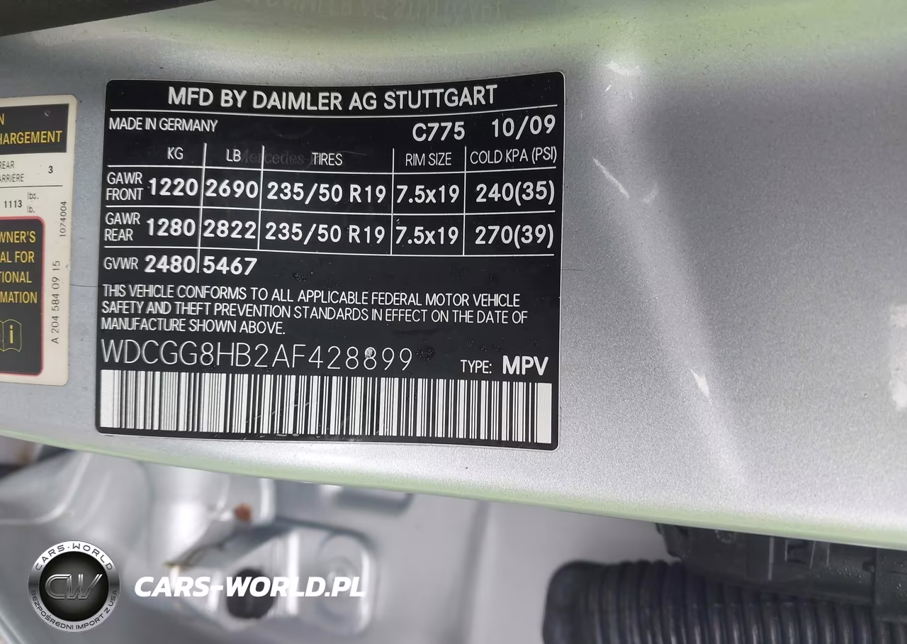 2010 Mercedes-Benz Glk 350 4Matic VIN:WDCGG8HB2AF428899 - 9