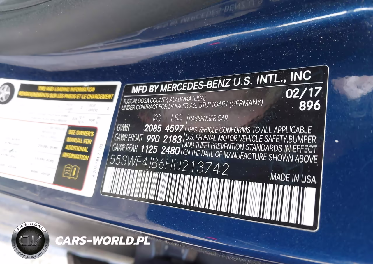 2017 Mercedes-Benz C 300 Sport VIN:55SWF4JB6HU213742 - 9