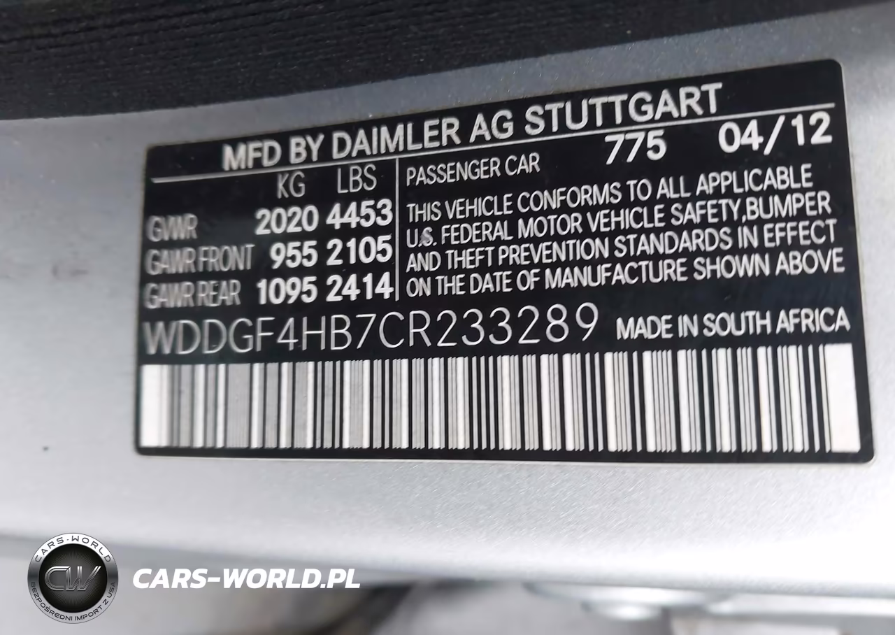2012 Mercedes-Benz C 250 Luxury VIN:WDDGF4HB7CR233289 - 9