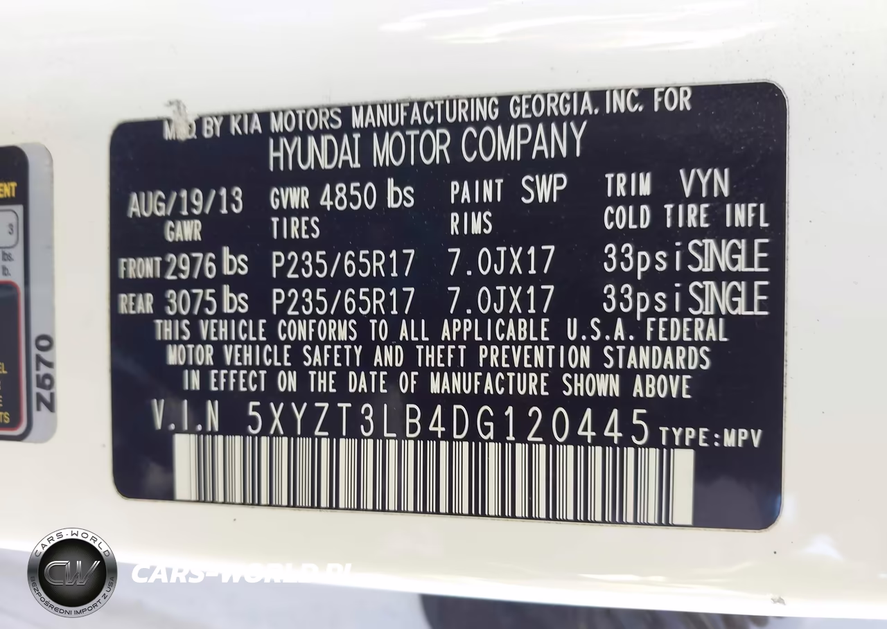2013 Hyundai Santa Fe Sport VIN:5XYZT3LB4DG120445 - 9