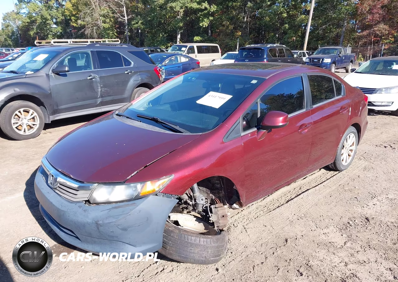 2012 Honda Civic Ex-L VIN:19XFB2F93CE300570 - 2