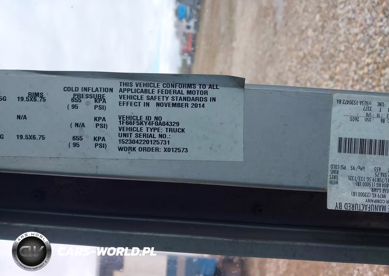 2015 Ford F-59 Commercial Stripped VIN:1F66F5KY4F0A04329 - 8