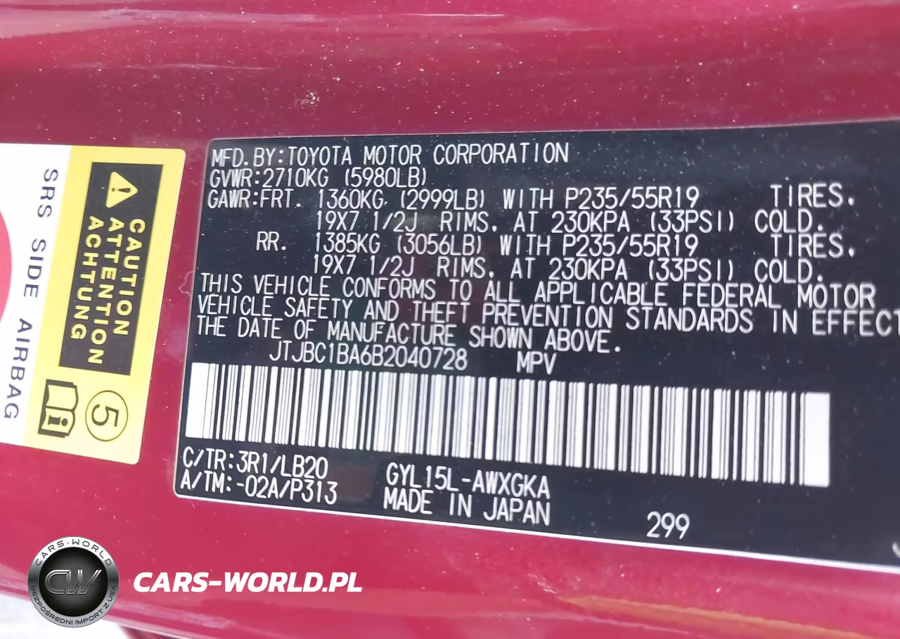 2011 Lexus Rx 450H VIN:JTJBC1BA6B2040728 - 9