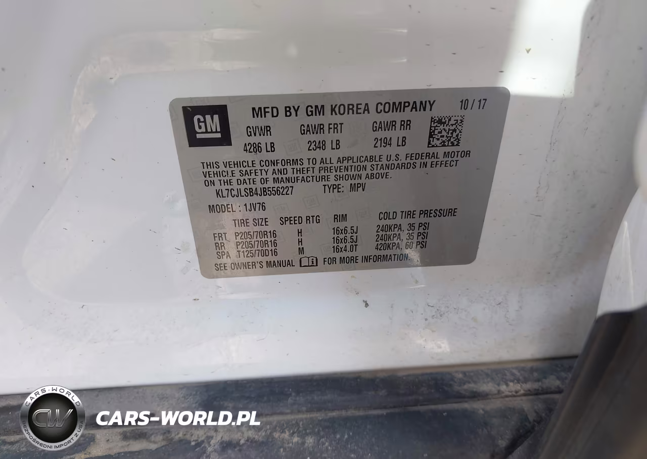 2018 Chevrolet Trax Lt VIN:KL7CJLSB4JB556227 - 9