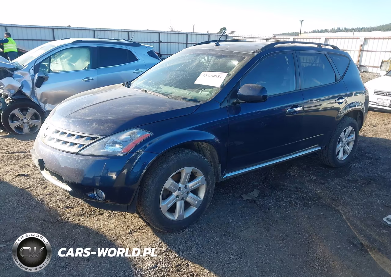 2007 Nissan Murano Sl VIN:JN8AZ08W37W637169 - 2