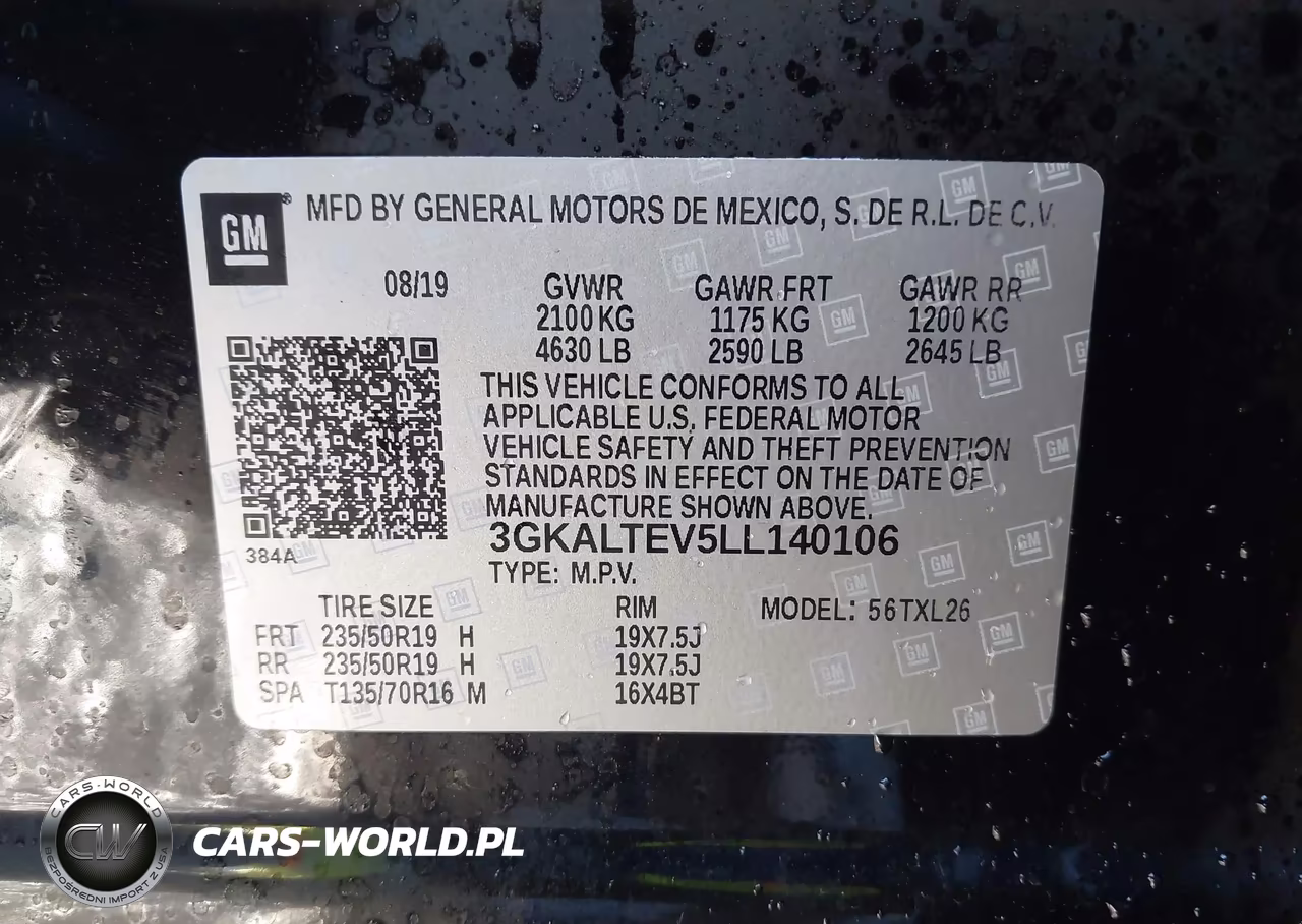 2020 GMC Terrain Awd Sle VIN:3GKALTEV5LL140106 - 9