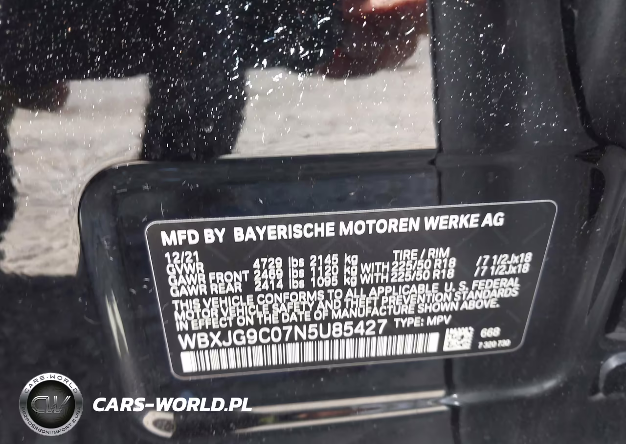 2022 BMW X1 xDrive28I VIN:WBXJG9C07N5U85427 - 9