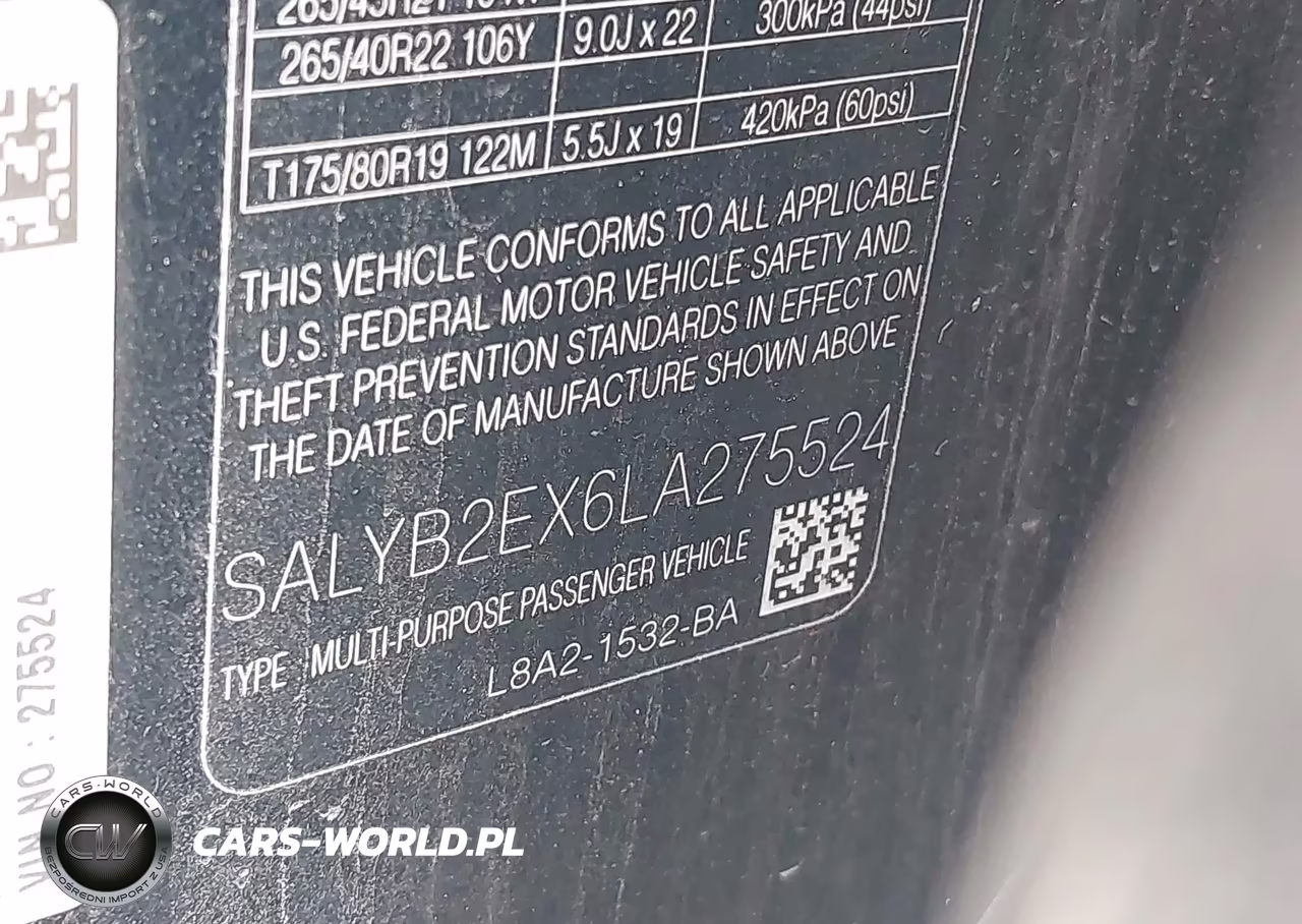 2020 Land Rover Range Rover Velar P250 S VIN:SALYB2EX6LA275524 - 9