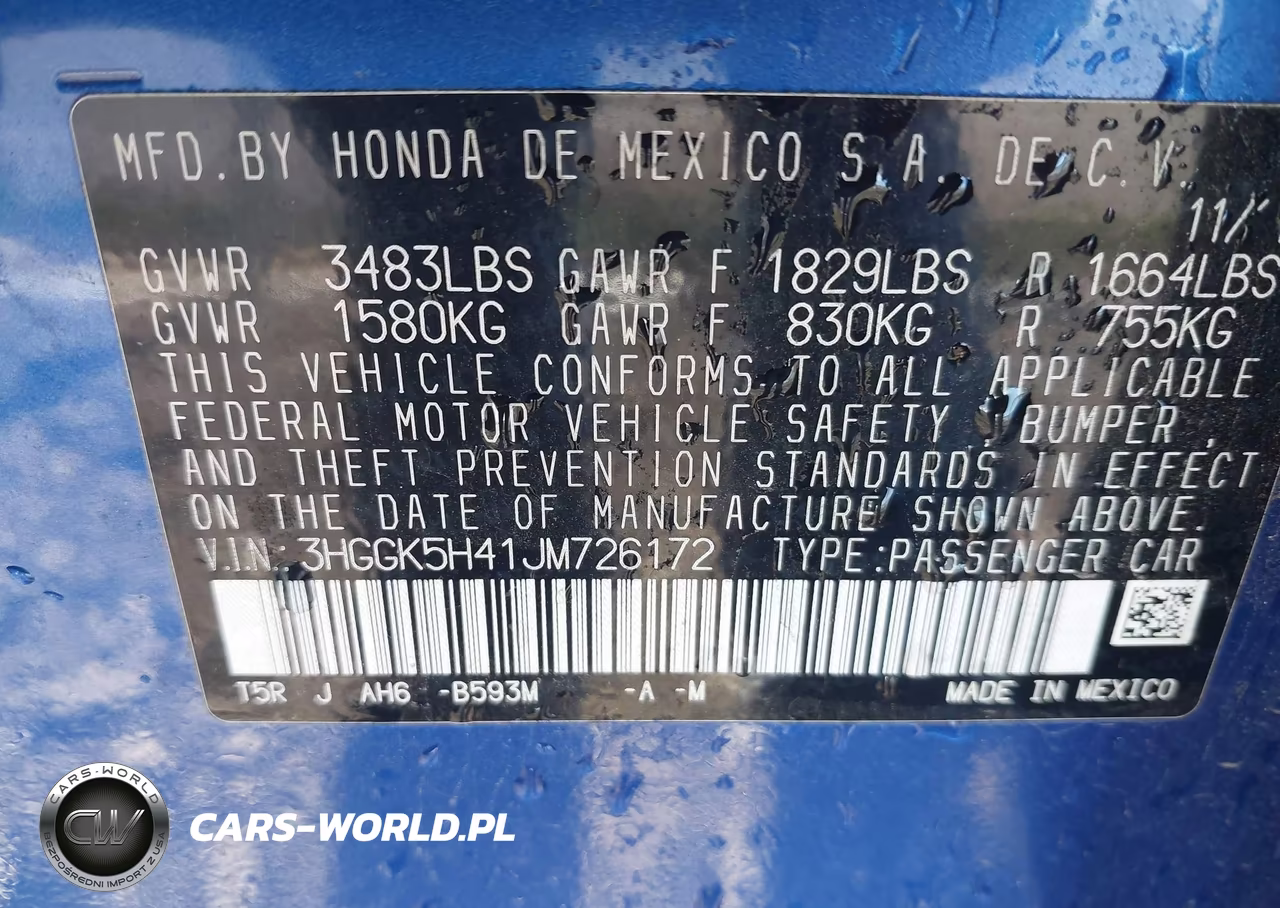 2018 Honda Fit Lx VIN:3HGGK5H41JM726172 - 9